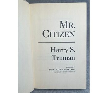 Mr. Citizen by‎ Harry S. Truman - Hardcover